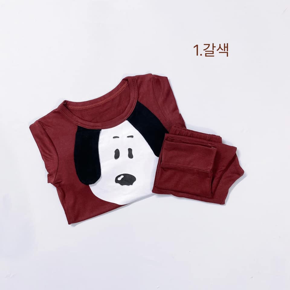 Đồ bộ dài tay chất thun lạnh phiên bản Snoopy cực đẹp thu đông bé trai bé gái Namkidshop (QATE380)