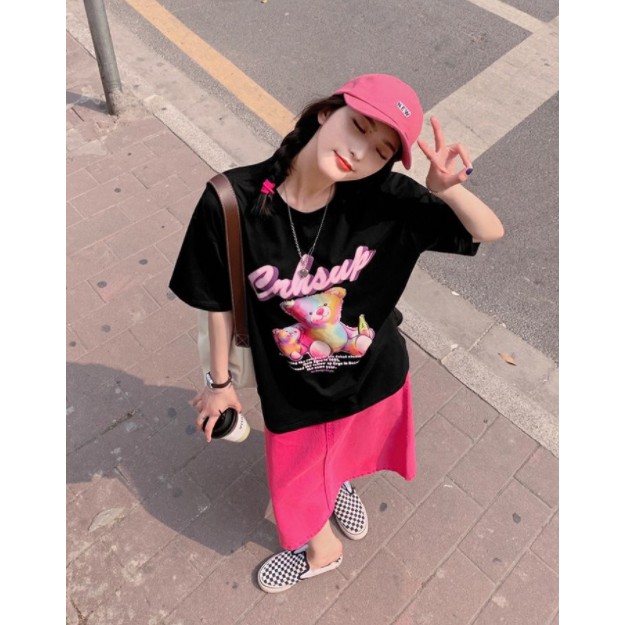 Chân Váy Jean Chữ A Lưng Cao Phong Cách Hàn Quốc Thời Trang Mùa Hè 2021 Cho Nữ Có Size Lớn