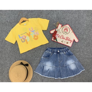 Nhà của Bống - Áo thun tay ngắn bé gái form croptop size 9 - 55 kg