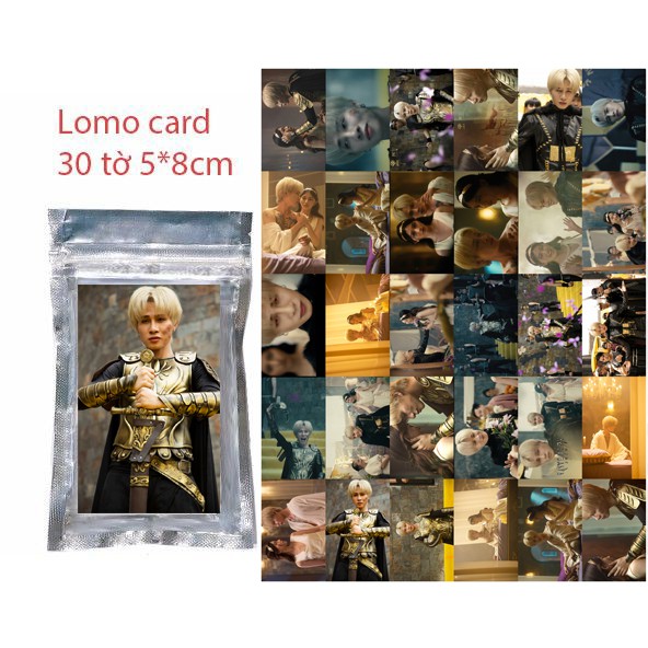  Lomo Card jack j97 LM3 30 tấm 5*8cm Laylalay Đom đóm Hoa hải đường