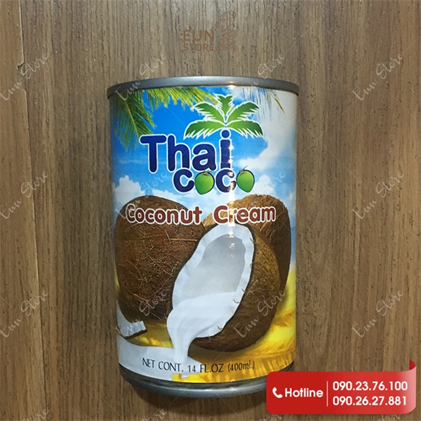Nước Cốt Dừa ThaiCoco Coconut Cream & Nước Cốt Dừa Eufood Coconut Cream