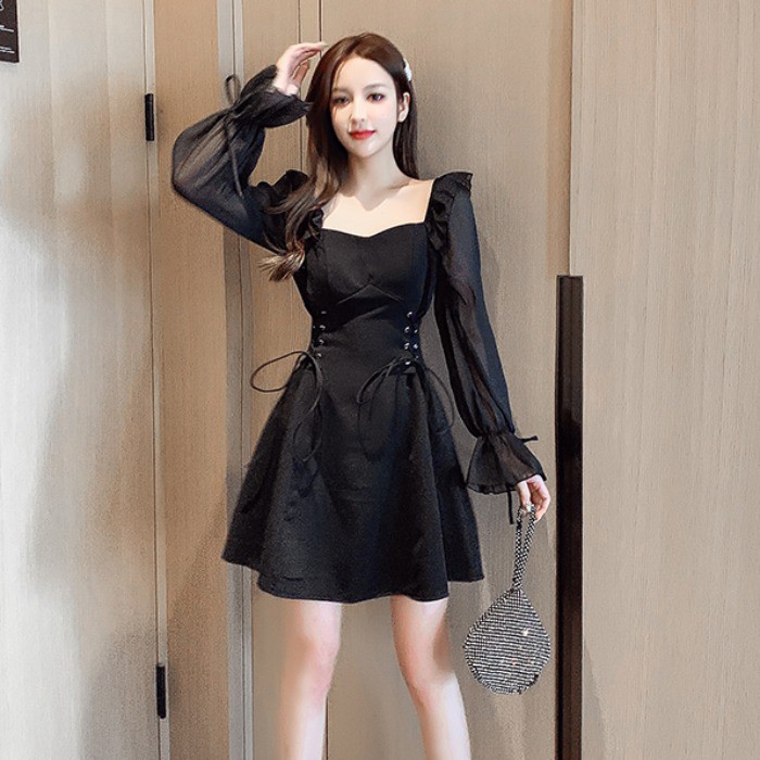 Váy ulzzang siêu xinh mặc đi party, đi cưới size S M L XL