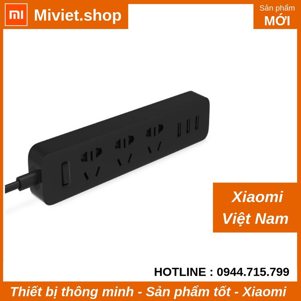 Ổ Điện Xiaomi Mi Power Strip ( Đen ) - Chính Hãng Xioami - Miviet.shop