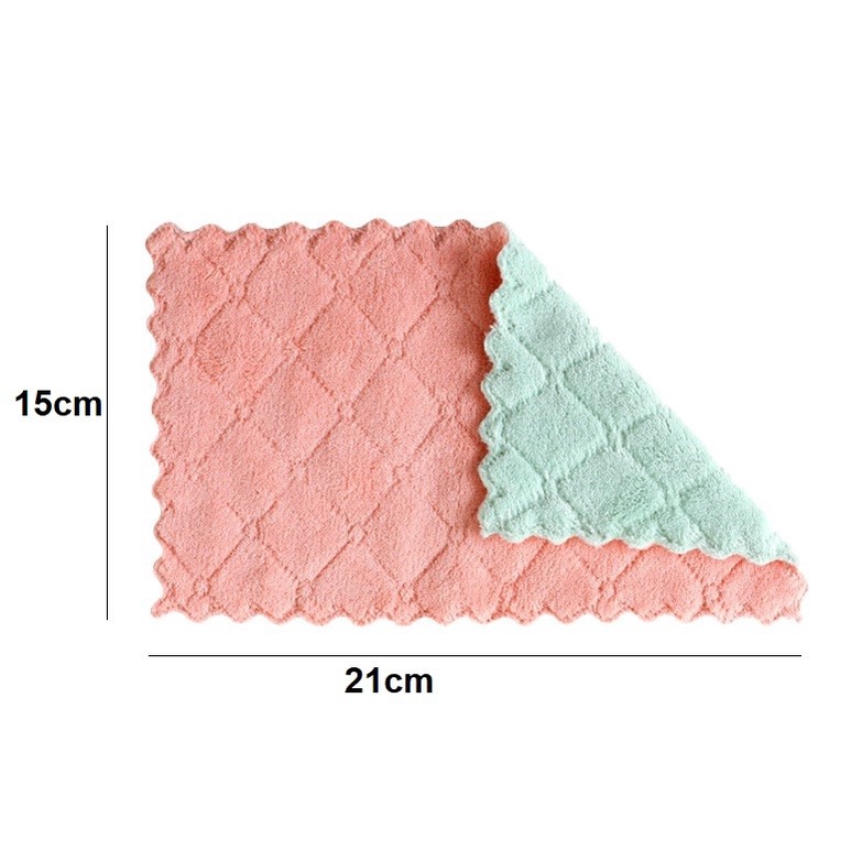 Combo 50 Khăn Lau Bếp Đa Năng Siêu Thấm Ziczac 2 Mặt Lau Tay, Lau Bàn Ghế Bát Đĩa Cốc Mềm Mại Sạch Sẽ Tiện Dụng