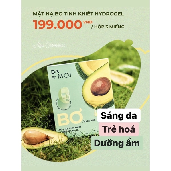 [Mua 2 tặng 1] Mặt Nạ Bơ Tinh Khiết Hydrogel 10g HÀNG CHÍNH HÃNG MOI COSMETICS Hồ Ngọc Hà