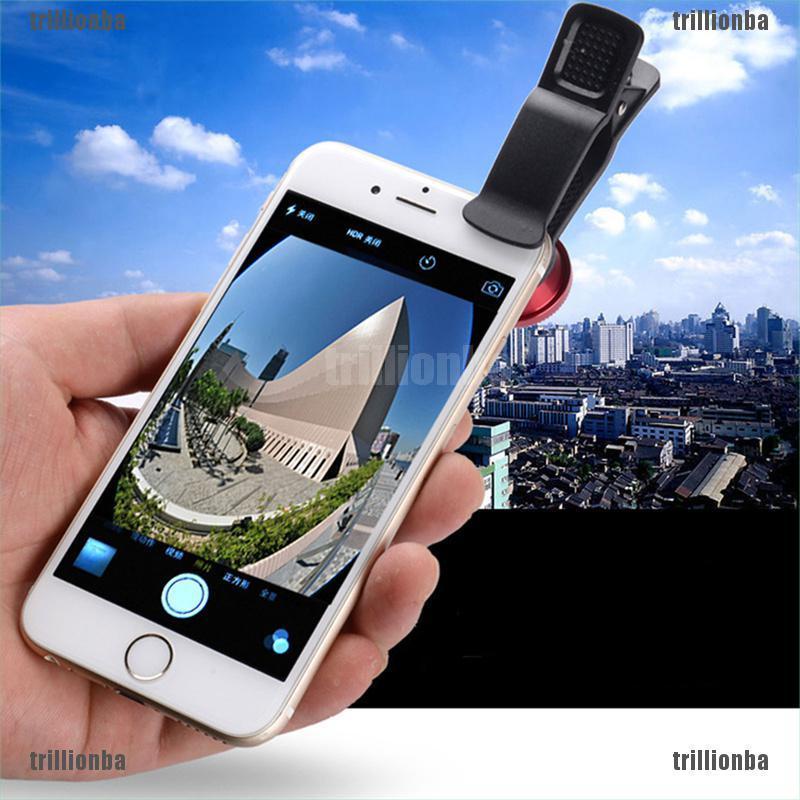 （trillionba）Fish Eye Lenses Mobile Phone Camera Lens Kit Zoom Fisheye Wide Angle With Clip