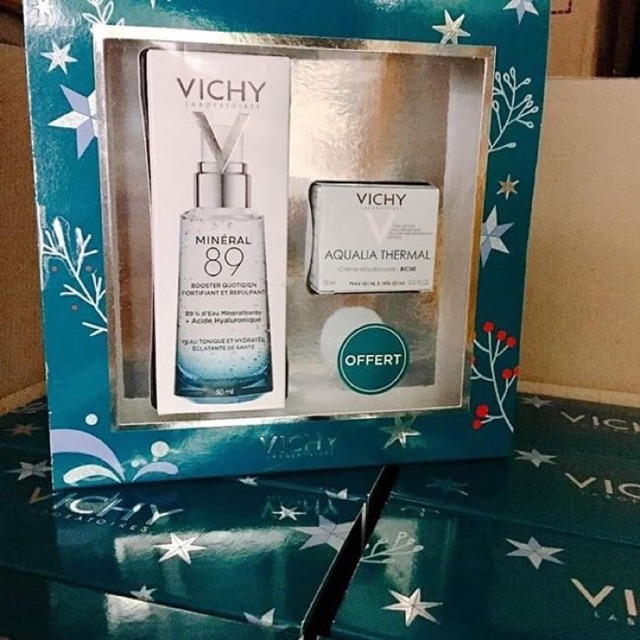 Tinh chất khoáng cô đặc #Vichy 89 + 01 kem dưỡng ẩm 15ml