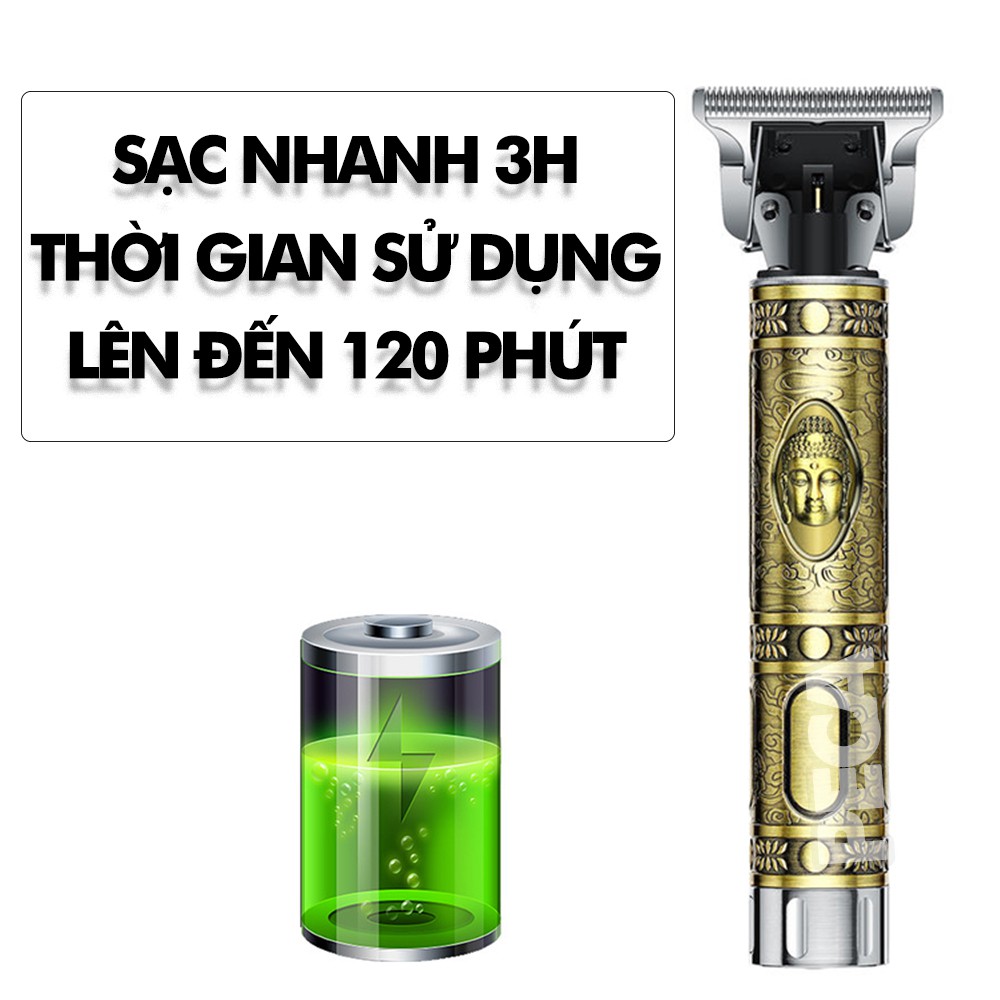 Tông đơ chấn viền không dây Kemei KM-1974A /C có 2 pin rời, có thể sạc lại,có thể khắc tatoo, cạo trắng... - CHÍNH HÃNG