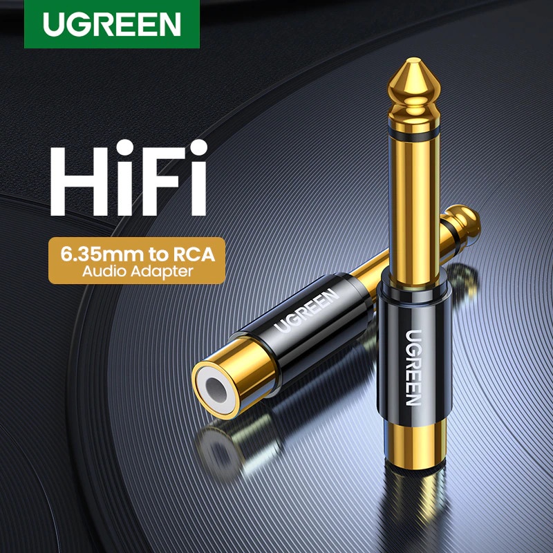 Đầu chuyển đổi âm thanh 6.5mm sang RCA Mono Ugreen 80731 cao cấp Chính Hãng AV169