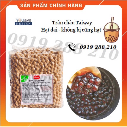 Trân châu đen 2kg hiệu TAIWAY [hạt dai chuẩn vị Đài Loan]