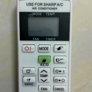 Điều khiển điều hoà Sharp Eco ( xanh lá)