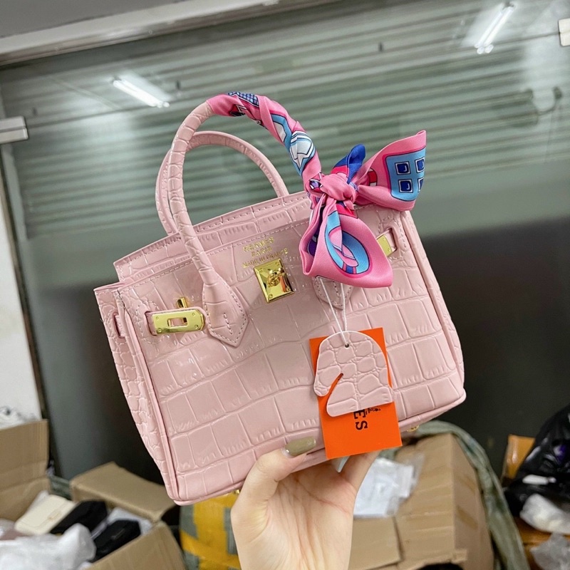 Túi Hm sz 20cm kèm khăn [ MÃ 11626] kèm ảnh thật HANA BAG