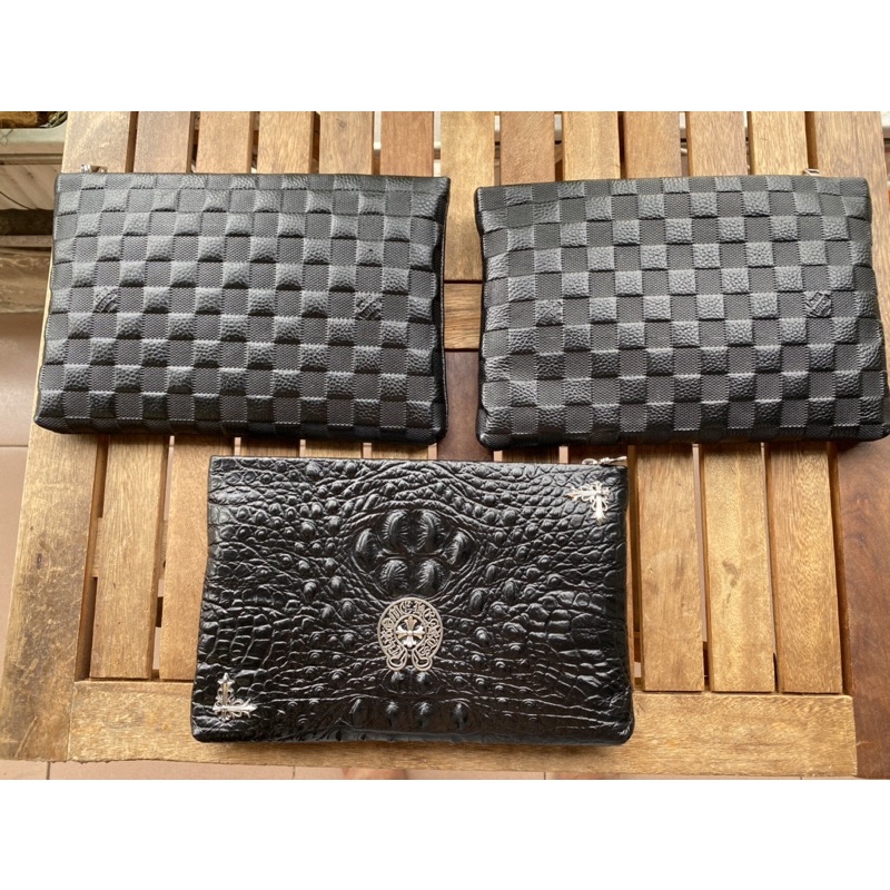 Clutch cầm tay ChromeHearts/LV da thật