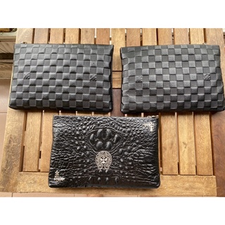 Clutch cầm tay ChromeHearts/LV da thật
