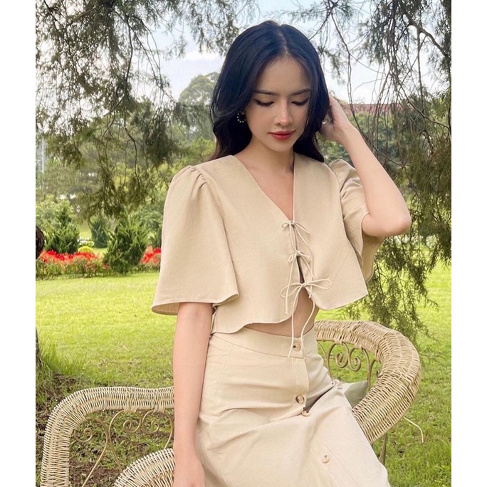 TOURNESOL SET | SET ÁO CROPTOP KÈM CHÂN VÁY MAXI NỮ TÍNH