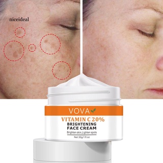 (Hàng Mới Về) Kem Dưỡng Da Mặt Vitamin C Làm Trắng Da Loại Bỏ Đốm Đen