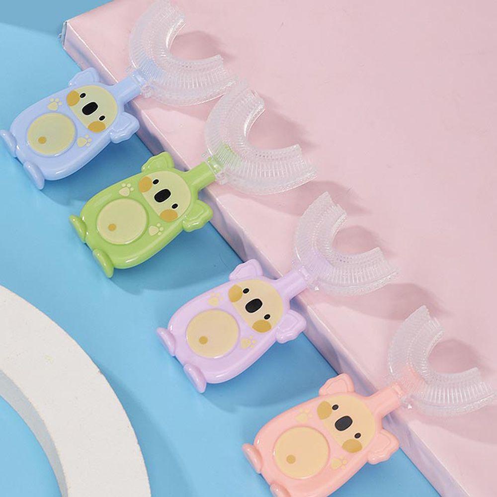 Augustina Bàn Chải Đánh Răng Lông Mềm Xoay 360 Độ Hình Chữ u Cho Bé