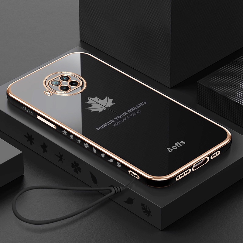 Ốp điện thoại QIANZI kiểu lá phong cho Xiaomi Redmi Note 8T Redmi Note9 Redmi 9C Xiaomi11T Xiaomi 12