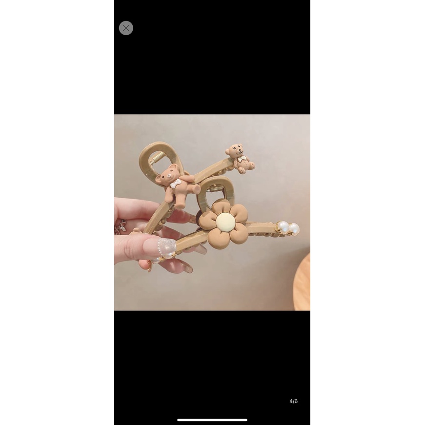 Kẹp Tóc Hình Gấu Hoạt Hình Đáng Yêu Thời Trang Mùa Hè