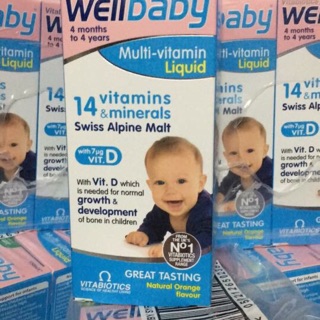 Vitamin tổng hợp Wellbaby UK cho bé từ 4m