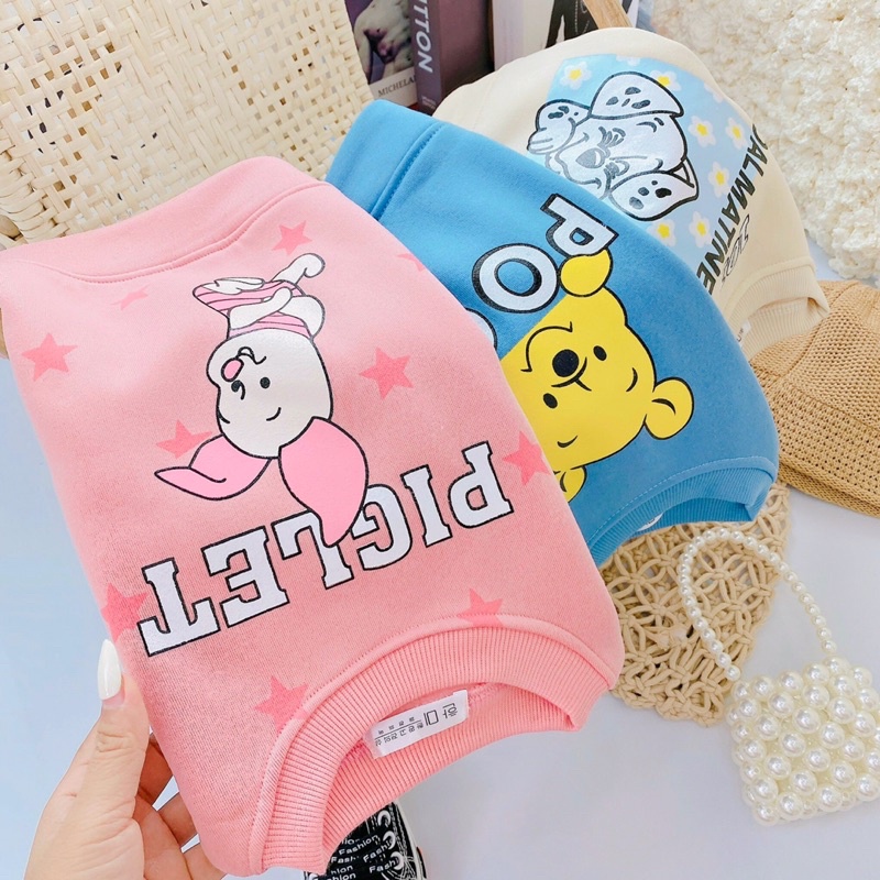Áo nỉ bông dài tay, áo thun bé gái dài tay size 8-20kgcho bé đi học đi chơi, áo polo bé gái dài tay