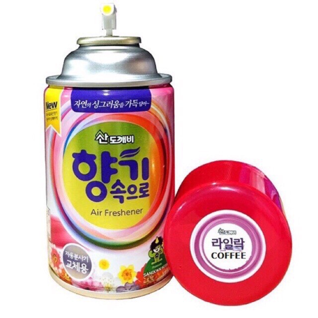 Bình xịt khử mùi xe ô tô hương cafe hàng hàn quốc - nước hoa thơm Cao Cấp Sandokkaebi Korea 300ml