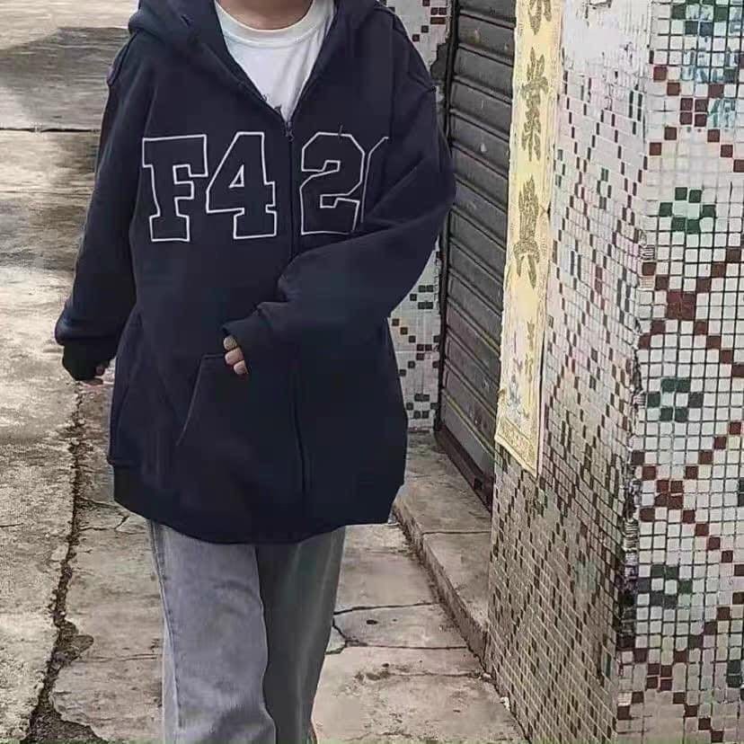 Áo Khoác Hoodie Zip F426 Nữ - Rere.Store [FREESHIP] Hoodie nỉ ngoại dài tay form rộng dáng suông,thiết kế đơn giản G19-3
