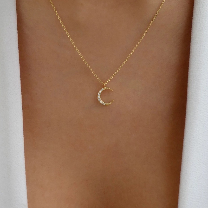 Dây Chuyền Hình Mặt Trăng Đơn Giản Thời Trang