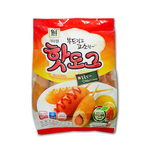 Hotdog Dealim 800g (10 CÂY)Hàn Quốc CHỈ GIAO TẠI TPHCM