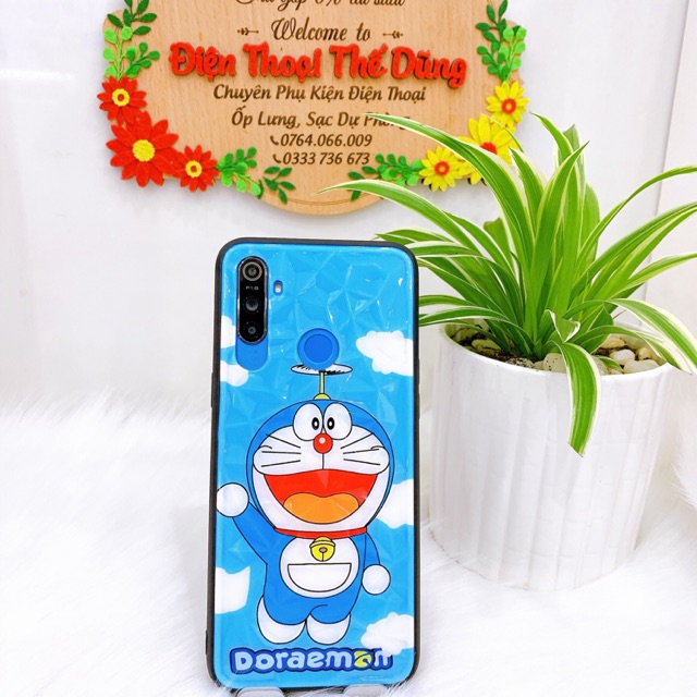 Ốp lưng Realme C3 hình doremon viền dẻo