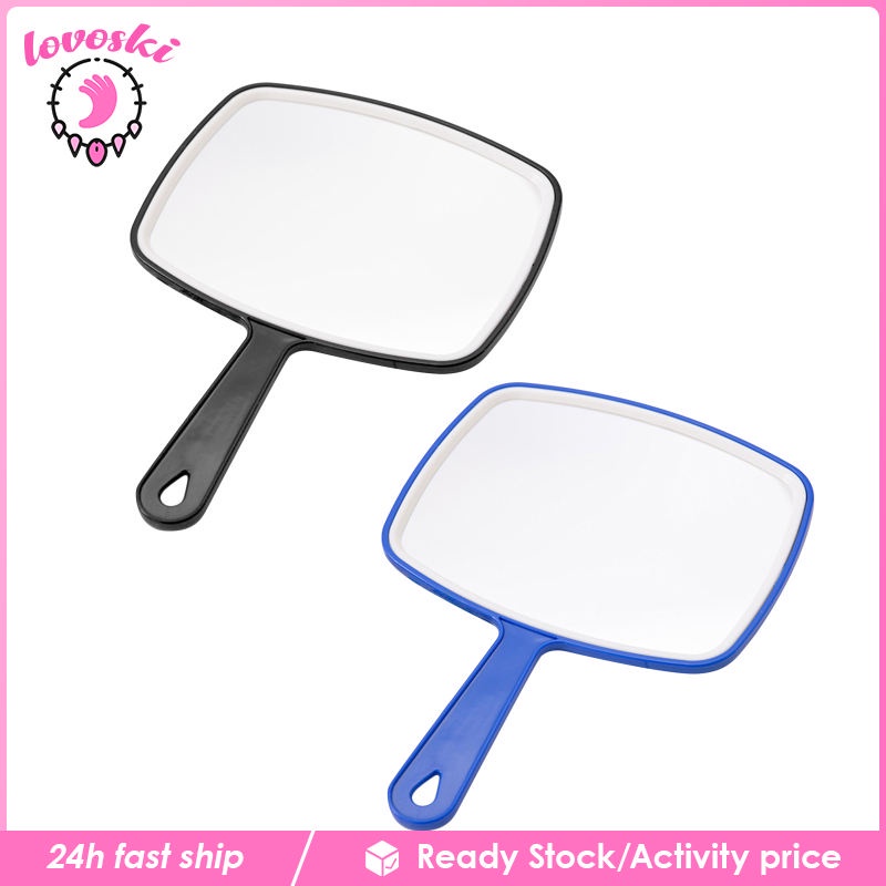 [Lovoski] Set 2 Gương Cầm Tay Hình Vuông Cỡ Lớn Hỗ Trợ Tạo Kiểu Tóc