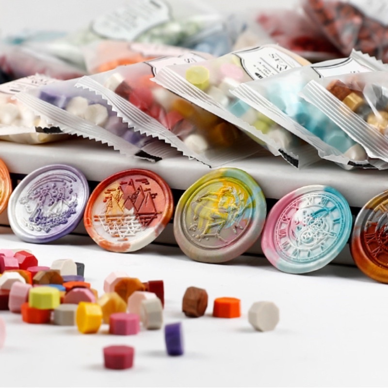 Sáp niêm phong / wax seal 100 viên dùng để nung chảy niêm phong bì thư hoặc trang trí DIY