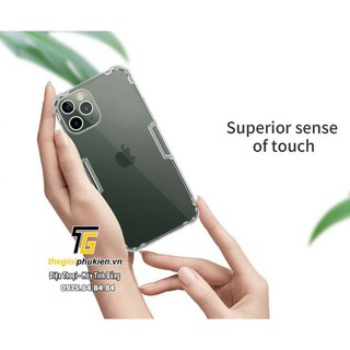 Ốp lưng silicon dẻo trong suốt chống sốc iPhone 12 Pro chính hãng Nillkin Nature