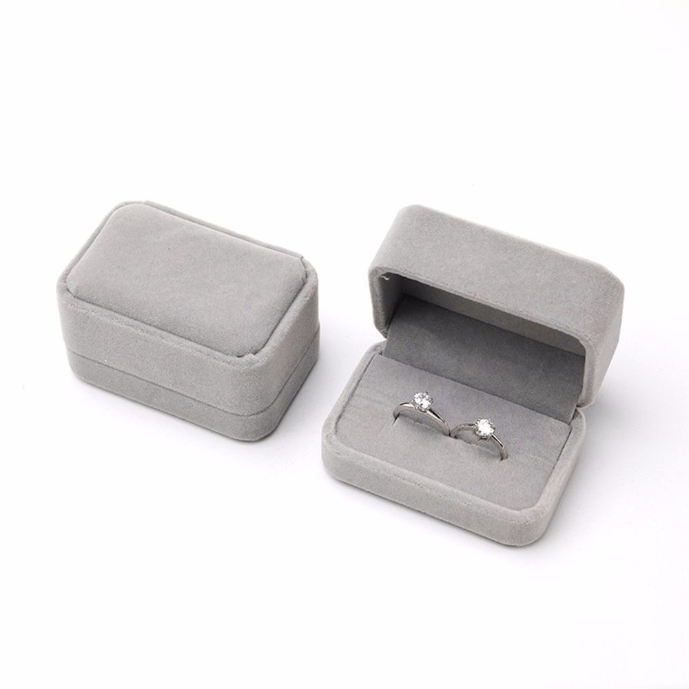 Hộp Đựng Trang Sức Bằng Vải Nhung Sang Trọng Chất Lượng Cao Nhiều Màu Sắc