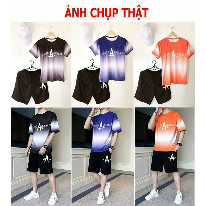 (Bỏ sỉ) Set bộ thể thao nam in chuyển nhiệt, hit hot TF0901175