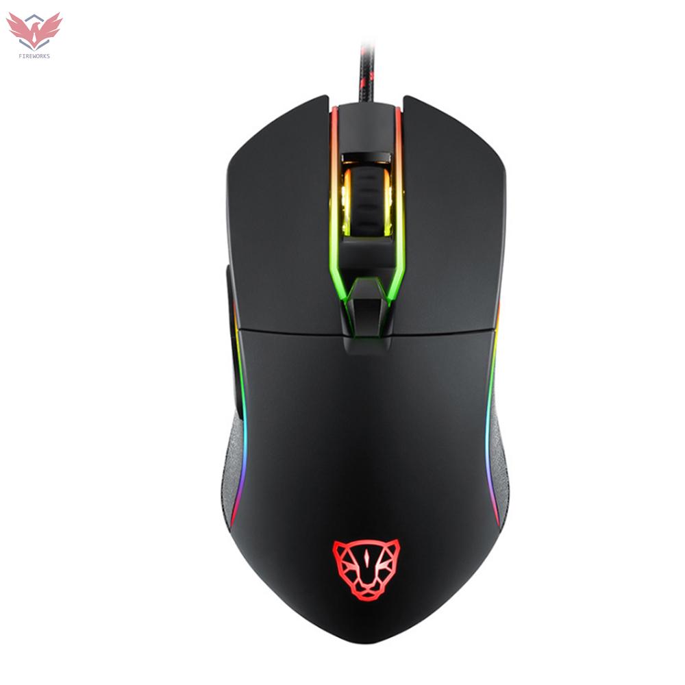 Chuột Quang Gaming Motospeed V30 Quang Học Có Dây 6 Nút Bấm 3500dpi