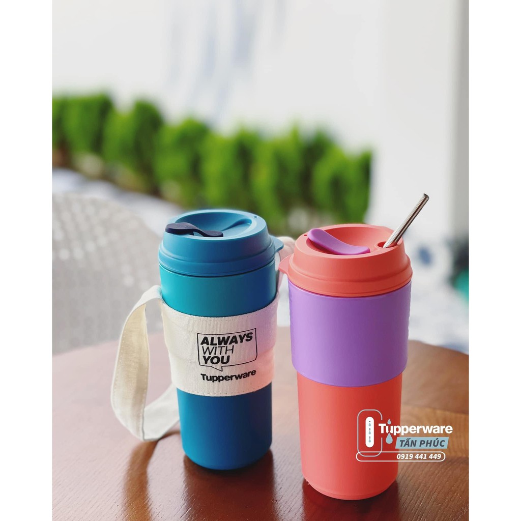 Bình nước Tupperware Coffee To Go 490ml