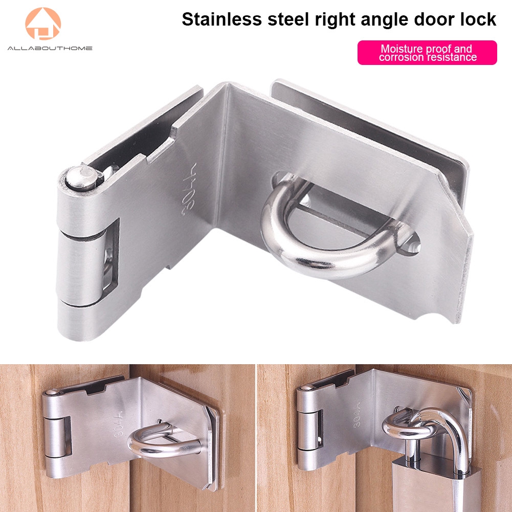 Chốt khóa cửa xoay 90 độ bằng thép không gỉ tiện dụng