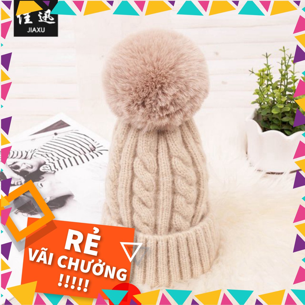 Nón Nữ Cao Cấp Nón Len Dáng Dài Chùm Lông Shop Ngọc Trinh Đà Nẵng