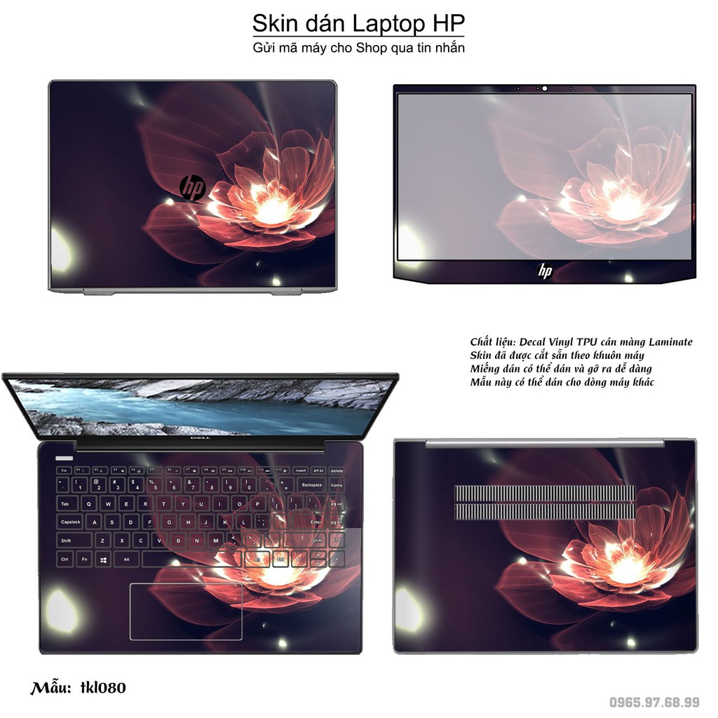 Skin dán Laptop HP in hình thiết kế _nhiều mẫu 7 (inbox mã máy cho Shop)