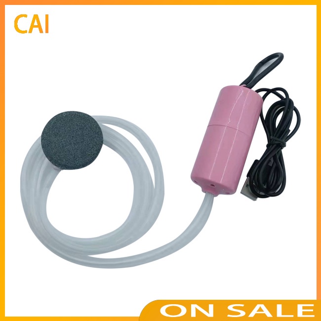 Máy Nén Khí Oxy Mini Siêu Êm Sạc Usb Tiện Dụng Cho Bể Cá