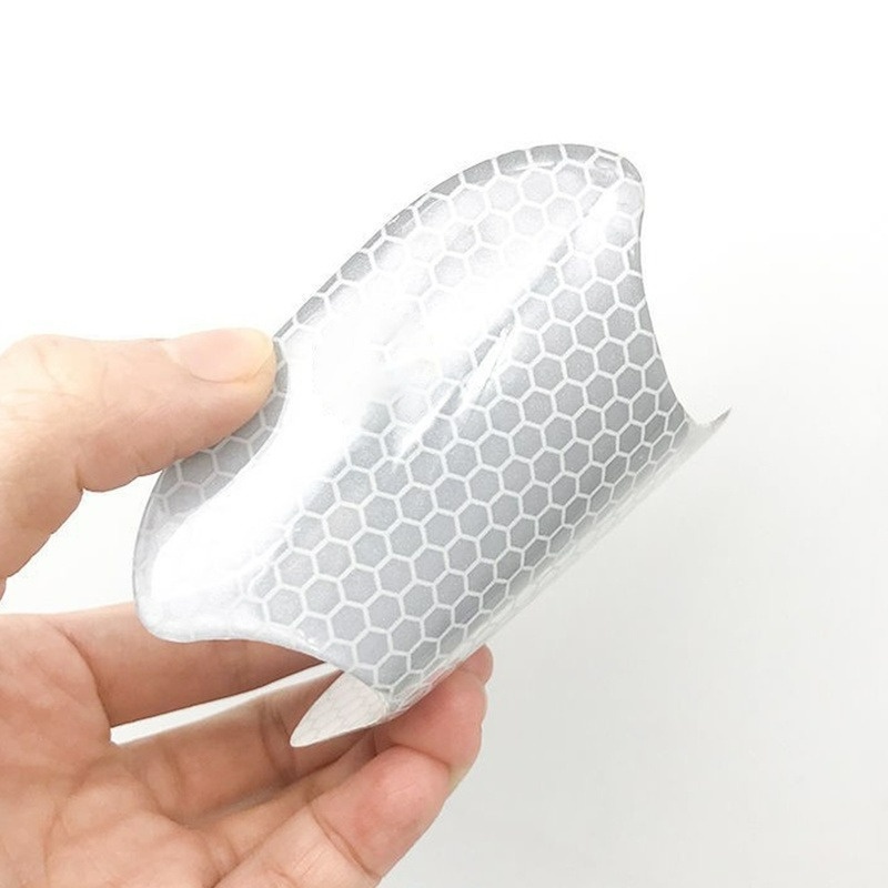 Bộ 4 Miếng Dán PVC Họa Tiết Tổ Ong Chống Trầy Cho Tay Nắm Cửa Xe Hơi
