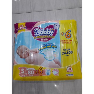 Tã Dán Bobby S54+ Miếng/ S80+ Miếng cho bé 4 - 7kg