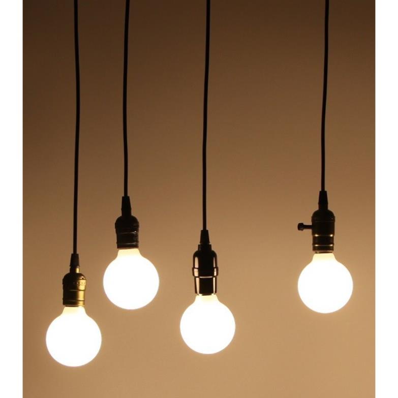Bộ 8 đèn thả cổ điển Vintage bóng tròn trang trí G80 7W