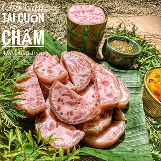 Giò chả gân tai cuộn chấm muối rau răm - đòn 500g chỉ giao nội thành tphcm