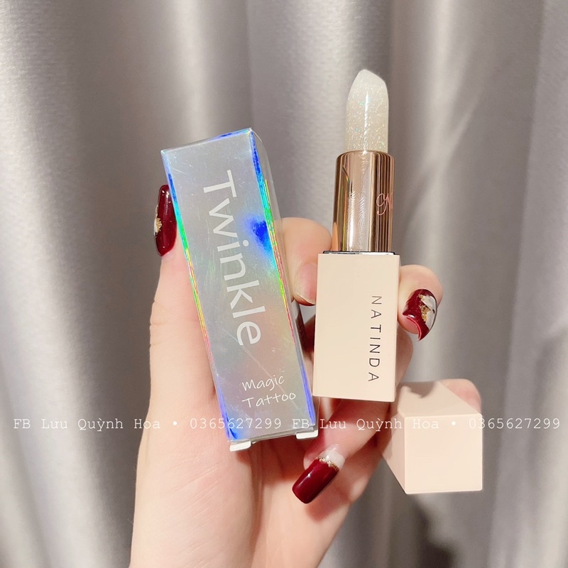 Son dưỡng ma thuật Natinda Magic Tattoo Gold Lipstick 3.5g, dưỡng lên màu hồng tự nhiên