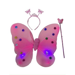 CÁNH BƯỚM ĐÈN (CÁNH TIÊN) BỘ 3 MÓN, CÁNH BƯỚM HOÁ TRANG HALLOWEEN