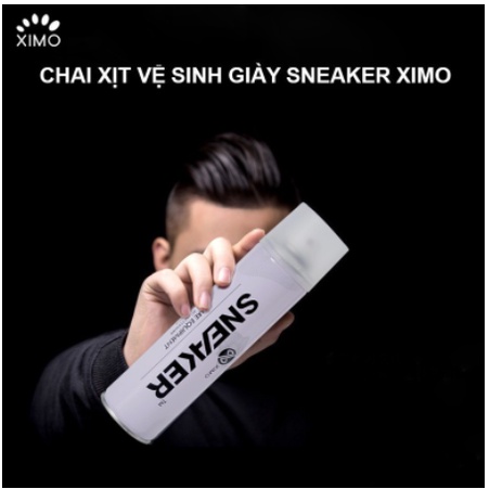 Chai xịt tạo bọt vệ sinh giày Sneaker cao cấp XIMO  300ml