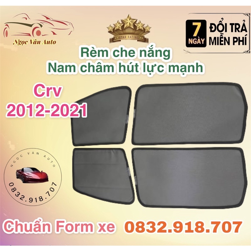 Rèm Che Nắng Nam Châm Honda CRV 2018 - 2021 hàng loại 1
