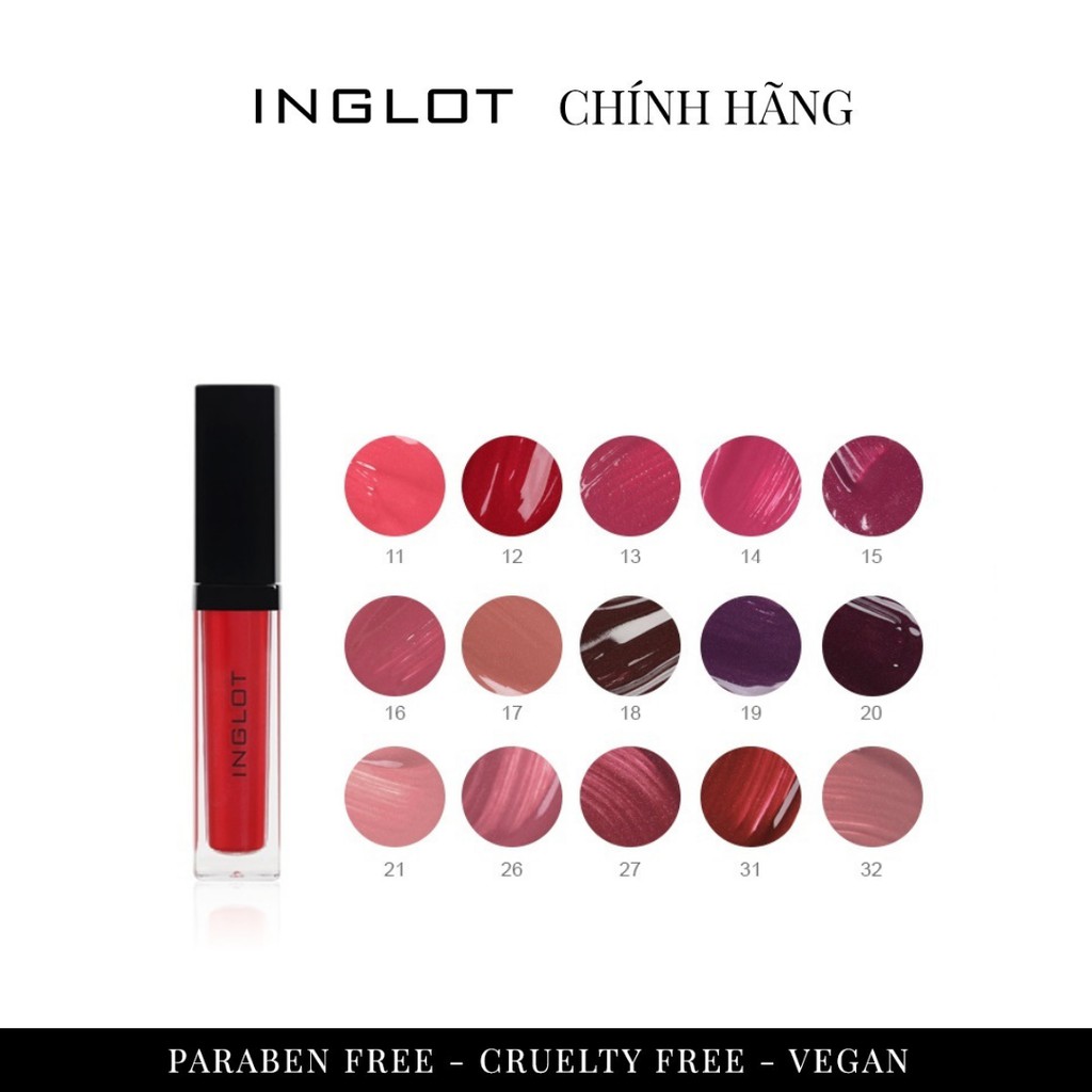 Inglot Son Kem Lì Inglot High Definition Lip Tint Matte (5.5ml)